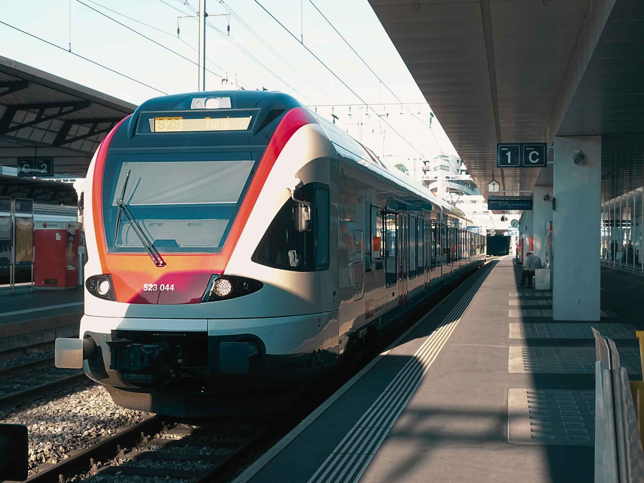 Train on track