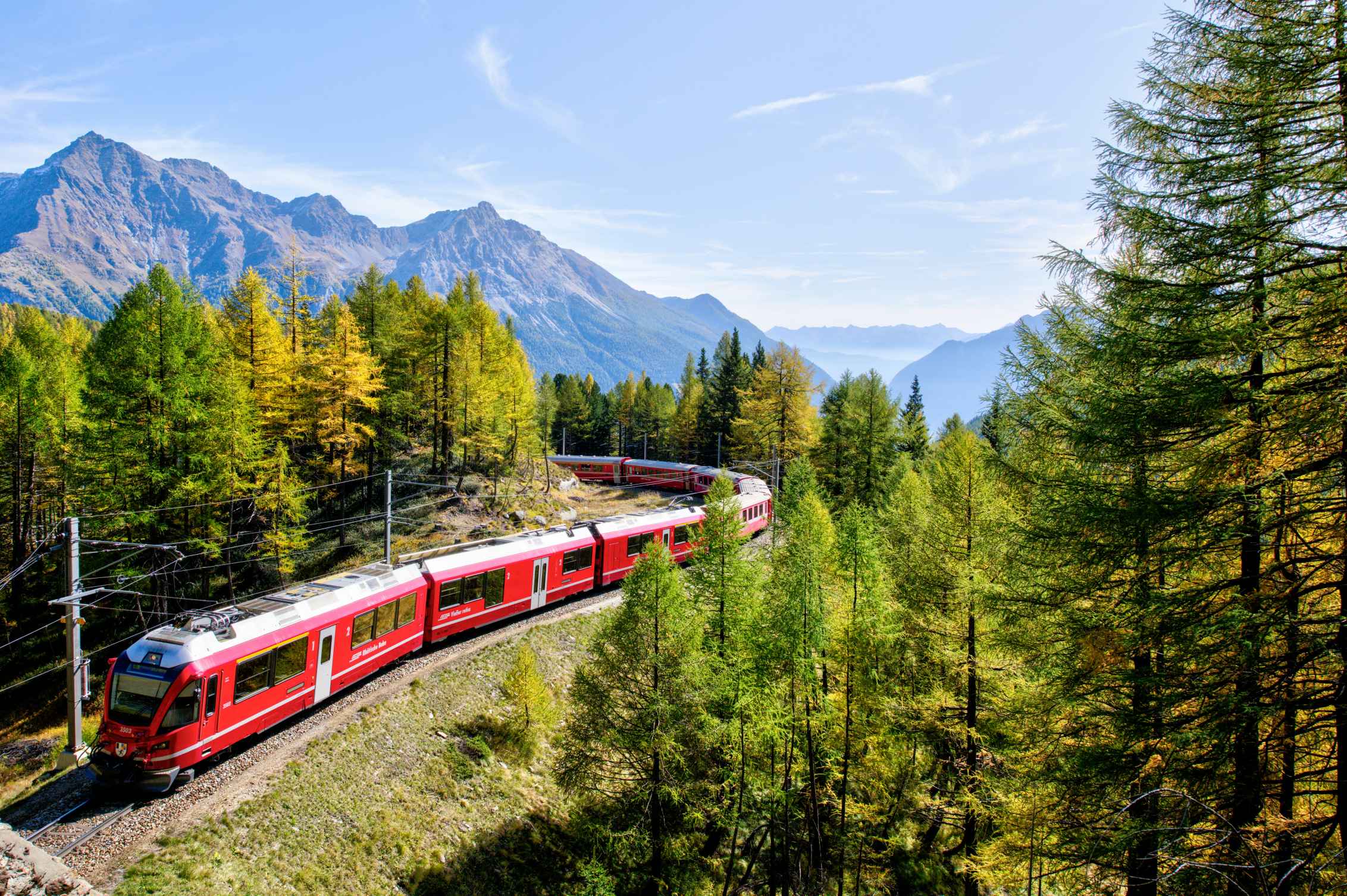 Scenic long-distance railway journey